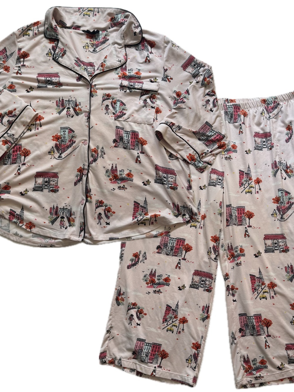 Kate Spade City Print 2-pc Pajama Set Women's 3XL - Picture 6 of 7